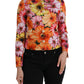 Dolce & Gabbana Multicolor Daisy Print Floral Fantasy Jacket