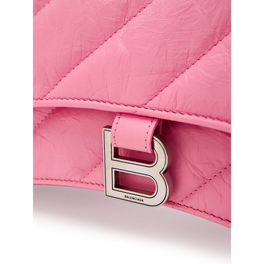 Balenciaga Pink Leather Shoulder Bag Womens Shoulder Bag