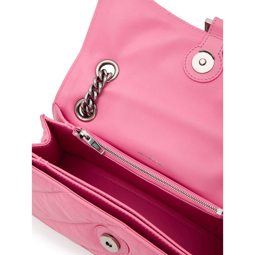 Balenciaga Pink Leather Shoulder Bag Womens Shoulder Bag