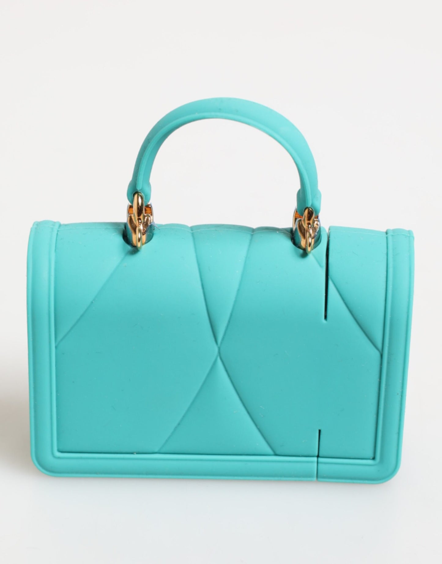 Dolce & Gabbana Turquoise Silicone Devotion Heart Cover Bag Airpods Case Womens