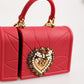 Dolce & Gabbana Red Silicone Devotion Heart Cover Bag Women Airpods Case Womens
