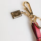 Dolce & Gabbana Red Yellow Mini Espadrille Style Charm Keychain Keyring Womens