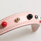 Dolce & Gabbana Light Pink Embellished Leather Bag Handle  Shoulder Strap