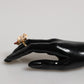 Dolce & Gabbana Gold Brass Resin Beige Dog Pet Accessory Ring Womens Ring