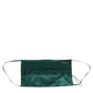 Dolce & Gabbana Green Silk Pleated Elastic Ear Strap Face Mask Mens Womens