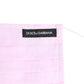 Dolce & Gabbana Pink Cotton Logo Elastic Ear Strap Face Mask Mens Womens