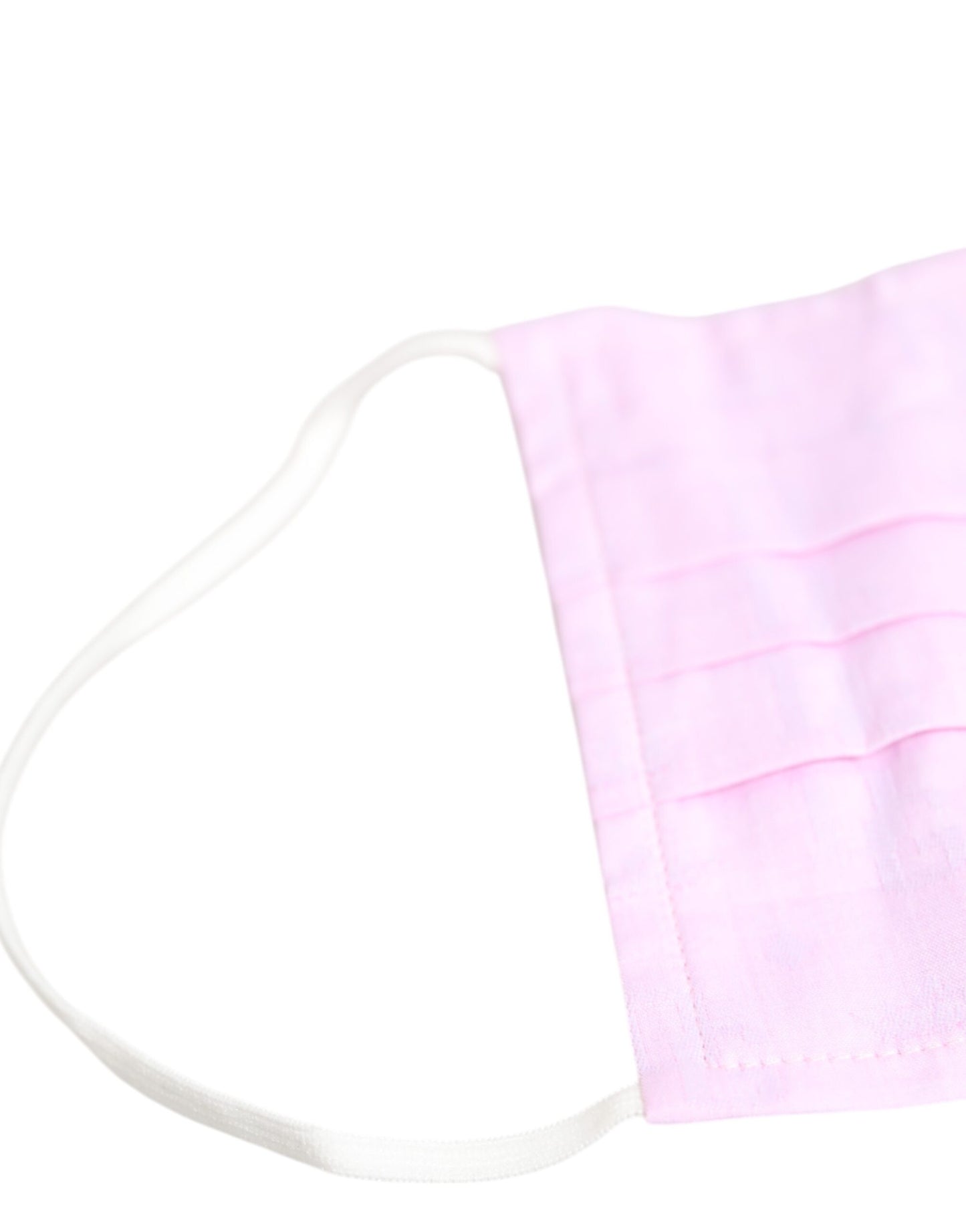 Dolce & Gabbana Pink Cotton Logo Elastic Ear Strap Face Mask Mens Womens