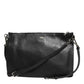 Dolce & Gabbana Black Palmellato Leather Logo Plaque Shoulder Borse Bag Mens Shoulder Bag