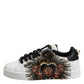 Dolce & Gabbana White Leather Portofino Lace Up Sneakers Shoes
