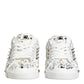 Dolce & Gabbana White Portofino Studded Men Sneakers Shoes