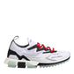 Dolce & Gabbana White SORRENTO Sport Stretch Sneakers Shoes