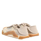 Dolce & Gabbana Beige Lace Up Low Top NS1 Men Sneakers Shoes