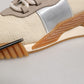 Dolce & Gabbana Beige Lace Up Low Top NS1 Men Sneakers Shoes