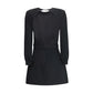 Saint Laurent Sablè mini Dress with cut nude back