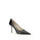 Jimmy Choo Black Calf Leather Bos Taurus High Heel Pumps