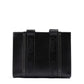 Chloé Black Woody Embroidered Logo Leather Medium Tote Bag