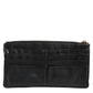 Dolce & Gabbana Black Calfskin Leather DG Logo Women Card Holder Wallet