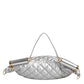 Dolce & Gabbana Silver Quilted Filled Crossbody Shoulder Bag SICILY Bag
