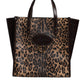 Dolce & Gabbana Multicolor Leopard Shopping Tote Shoulder WomenBorse Bag