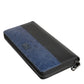 Dolce & Gabbana Black Blue Exotic Leather Men Continental Clutch Wallet Mens Wallet