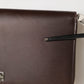 Dolce & Gabbana Brown Calfskin Leather Logo Zip Around Continental Wallet Mens Wallet