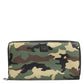 Dolce & Gabbana Multicolor Camouflage Logo Zip Around Continental Wallet Mens Wallet