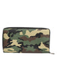 Dolce & Gabbana Multicolor Camouflage Logo Zip Around Continental Wallet Mens Wallet