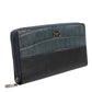Dolce & Gabbana Black Blue Exotic Leather Men Continental Clutch Wallet Mens Wallet