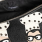 Dolce & Gabbana Black Leather #DGFAMILY Embellished Men Clutch Pouch Bag Mens Clutch Bag
