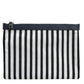 Dolce & Gabbana Black White Striped Logo Plaque Clutch Pouch Bag Mens Clutch Bag