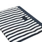 Dolce & Gabbana Black White Striped Logo Plaque Clutch Pouch Bag Mens Clutch Bag