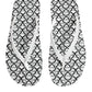 Dolce & Gabbana Black White Logo Beachwear Flats Slipper Shoes