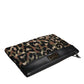 Dolce & Gabbana Multicolor Leopard Print Jacquard Logo Plaque Pouch Bag Mens Clutch Bag