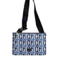 Dolce & Gabbana Blue White Leather D&G Logo Plaque Crossbody Borse Bag Mens Clutch Bag