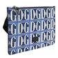 Dolce & Gabbana Blue White Leather D&G Logo Plaque Crossbody Borse Bag Mens Clutch Bag