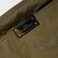 Dolce & Gabbana Dark Green Nylon Logo Plaque Shoulder Strap Borse Bag