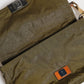 Dolce & Gabbana Dark Green Nylon Logo Plaque Shoulder Strap Borse Bag