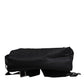 Dolce & Gabbana Black Logo Tape Polyamide School Travel Backpack Men Bag Mens Backpack