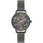 Olivia Burton Black Stainless Steel Dress Watch