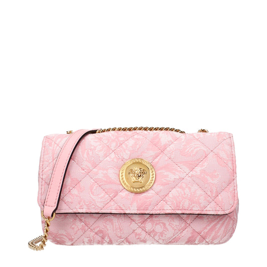 Versace Pink Fabric Shoulder Bags Womens Shoulder Bag