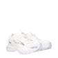 Versace White Leather Athletic Sneakers