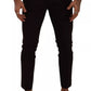 Dolce & Gabbana Bordeaux Cotton Stretch Skinny Trouser