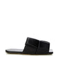 Bottega Veneta Elegant Black Leather Sandals