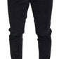 Dolce & Gabbana Black Stretch Cotton Slim Trousers Chino Pants