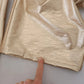 Dolce & Gabbana Metallic Gold Polyester StraightTrouser Pants