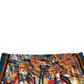 Dolce & Gabbana Multicolor Marble Print Satin Trouser Pants