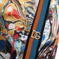 Dolce & Gabbana Multicolor Marble Print Satin Trouser Pants