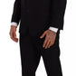 Domenico Tagliente Blue Polyester Single Breasted Formal 2 Piece Suit Mens Suit