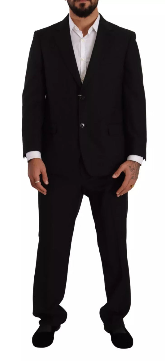 Domenico Tagliente Blue Polyester Single Breasted Formal 2 Piece Suit Mens Suit