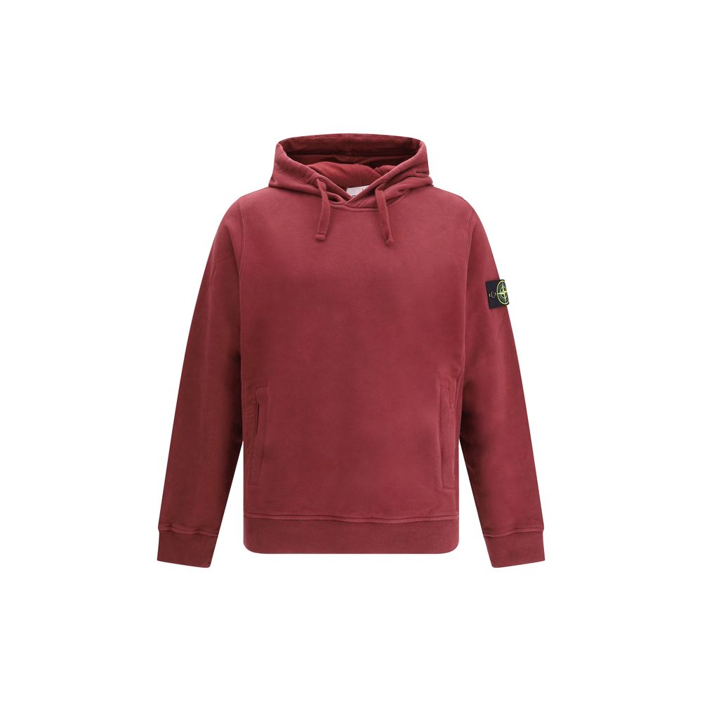 Stone Island Hoodie with logo compass Mens Sweater